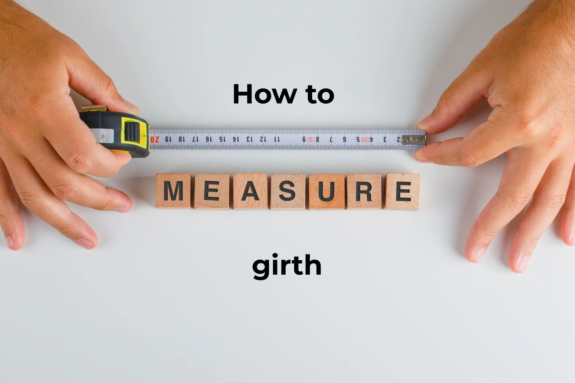 How to measure girth photo with measure tape